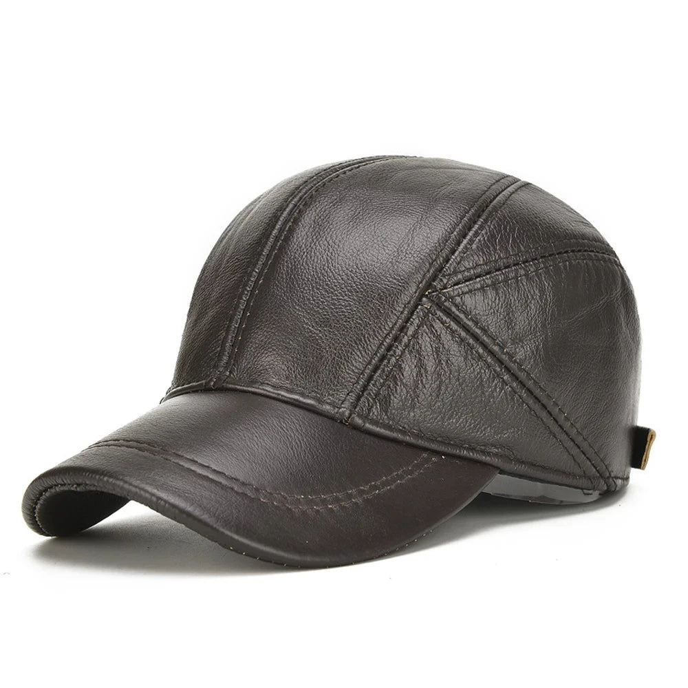 Aspen Cowhide Leather Cap