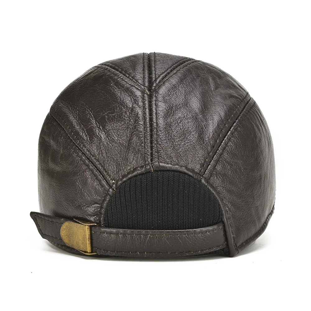 Aspen Cowhide Leather Cap