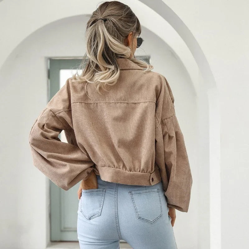 Sierra Corduroy Crop Overshirt