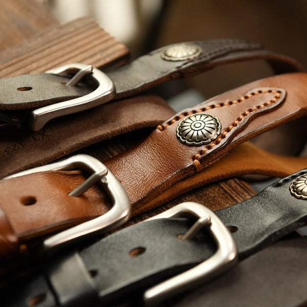 Lone Star Leather Belt