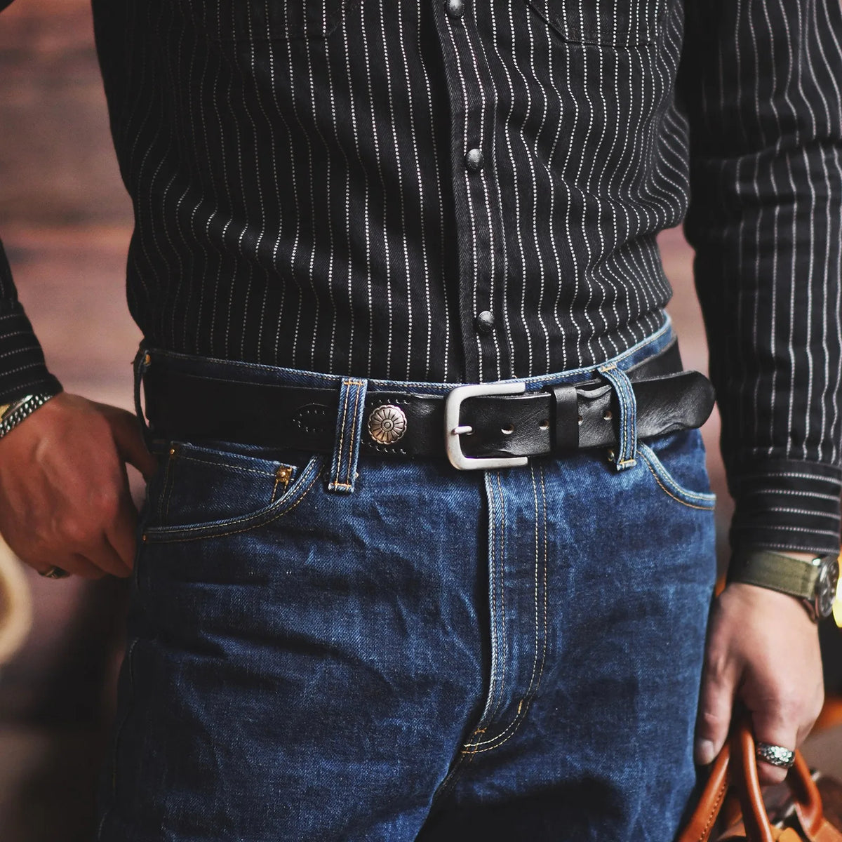 Lone Star Leather Belt