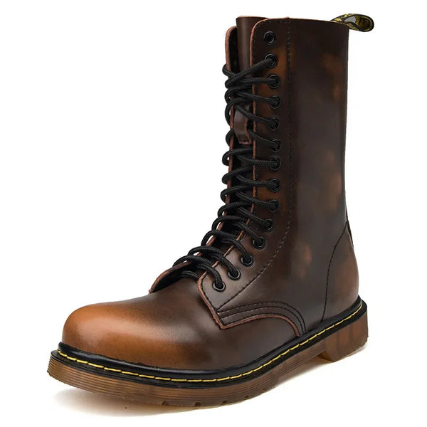 Rustic Ironhide All-Season Leather Boots